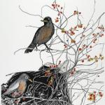 Winter Robins, by Barbara Bean