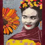 Frida, tapestry by Barbara Burns
